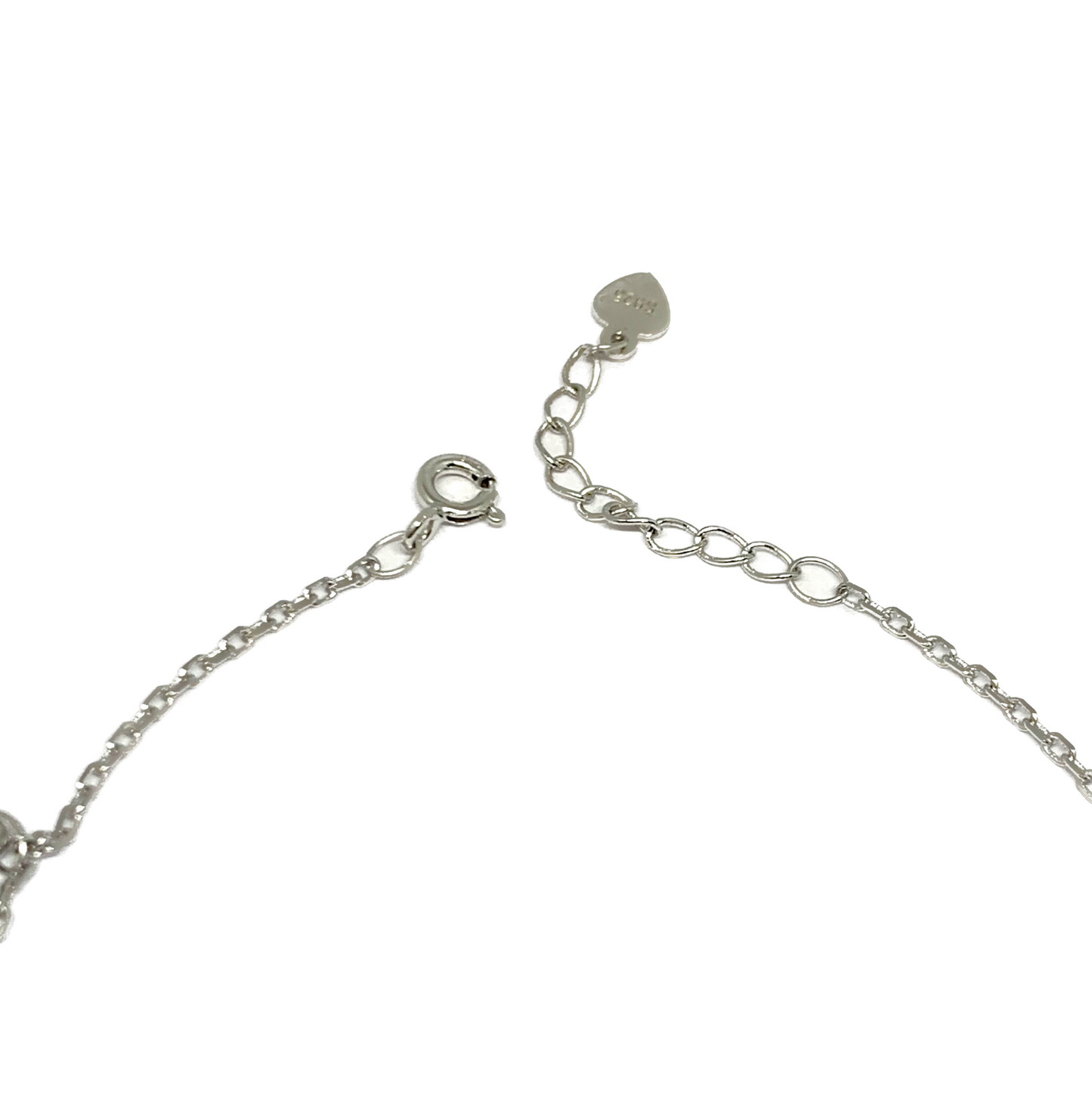 Flower Heart With Pearls Sparkling Bracelet