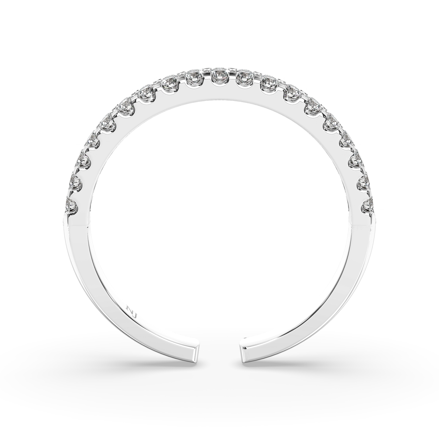 Silver Classic Couple Band (FREE SIZE)