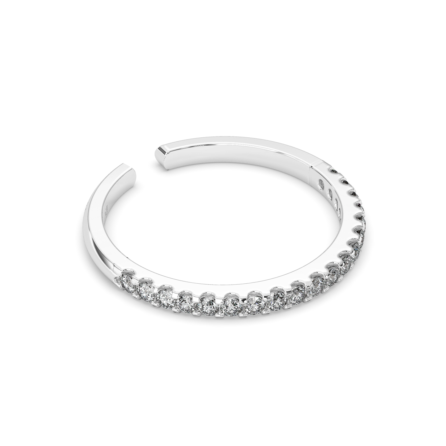 Silver Classic Couple Band (FREE SIZE)