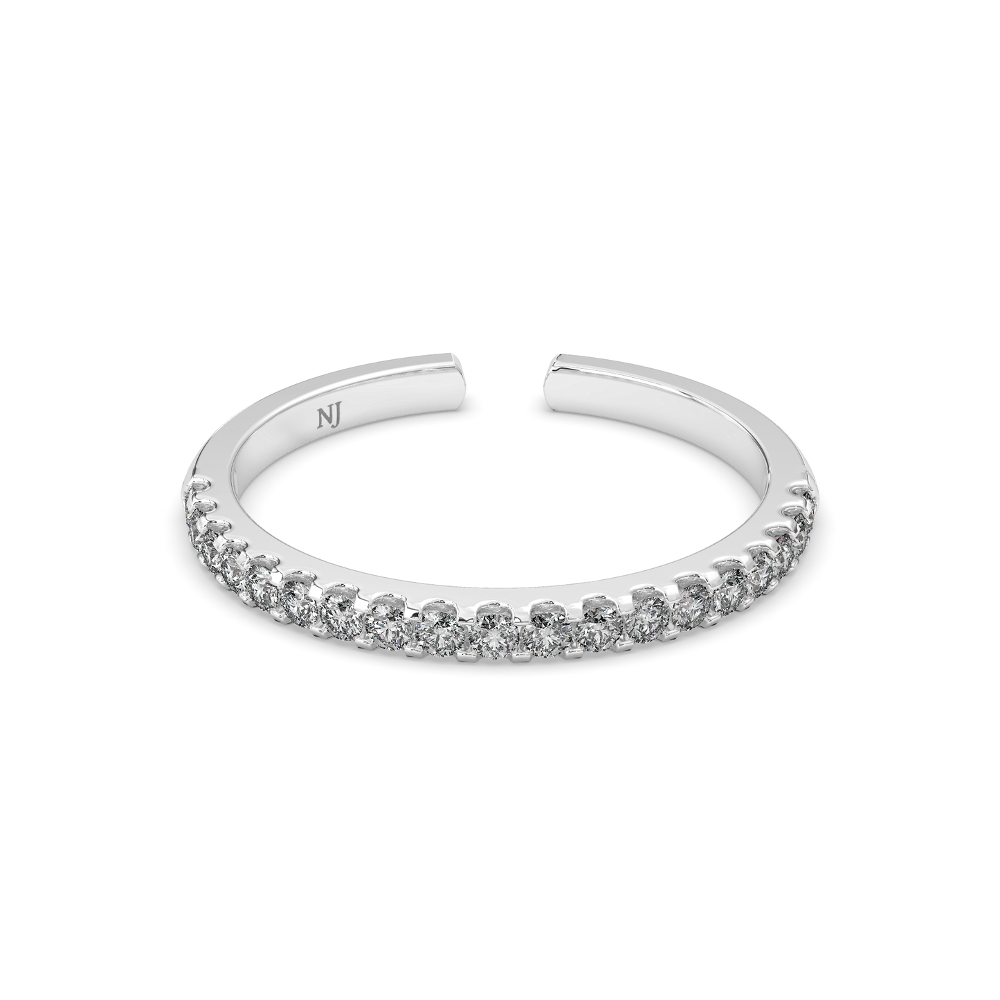 Silver Classic Couple Band (FREE SIZE)