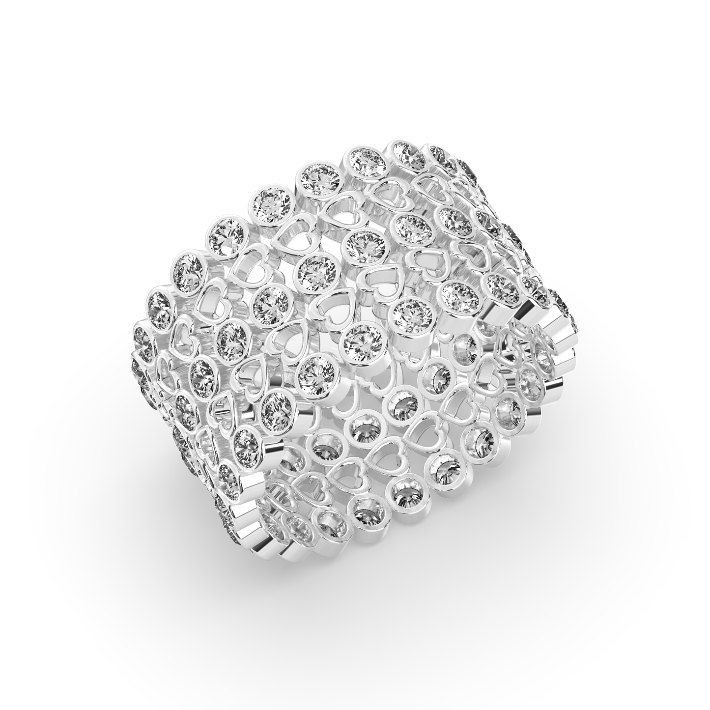 925 Silver 2 In 1 Ring + Bracelet {Free Size - Convertible}