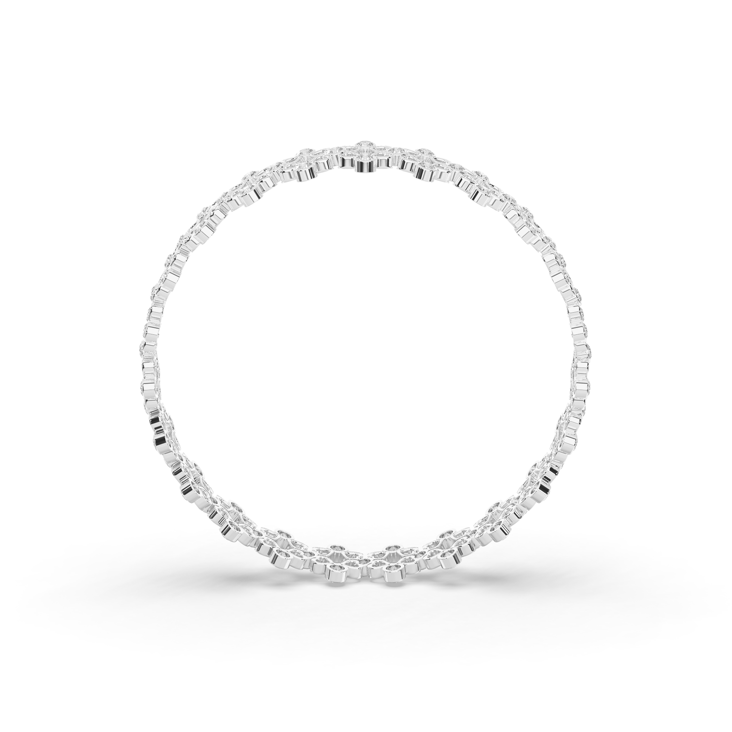 925 Silver 2 In 1 Ring + Bracelet {Free Size - Convertible}