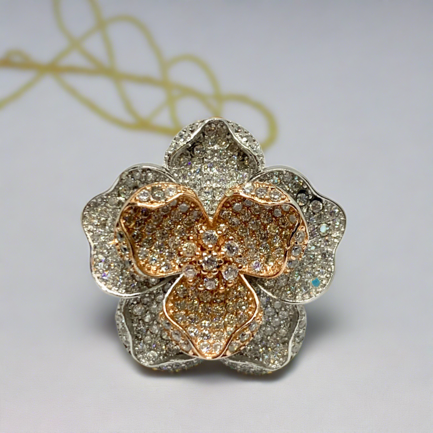925 Sterling Silver Flower Ring