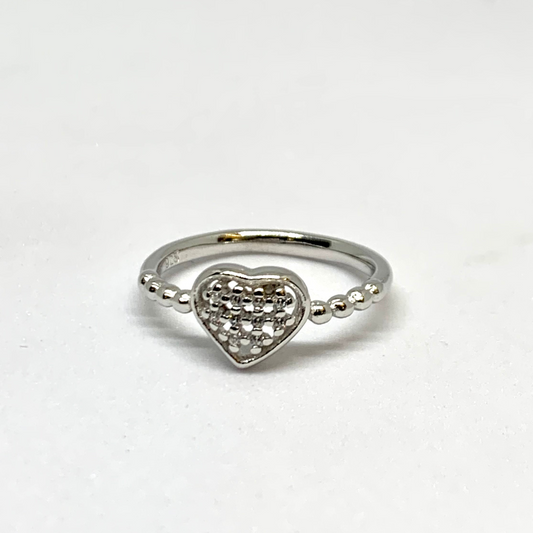 Glamour Heart Ring Gift For Women & Girl 925