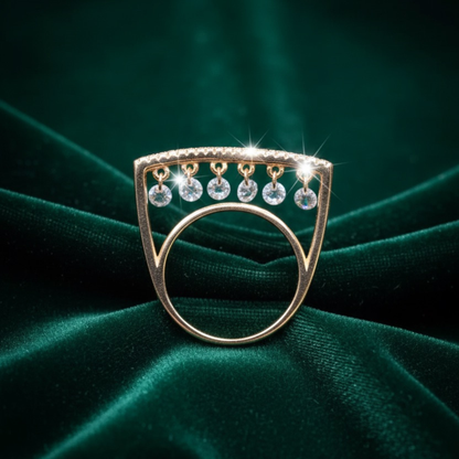 925 Zircon Rose Gold Ring