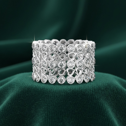925 Silver 2 In 1 Ring  + Bracelet
