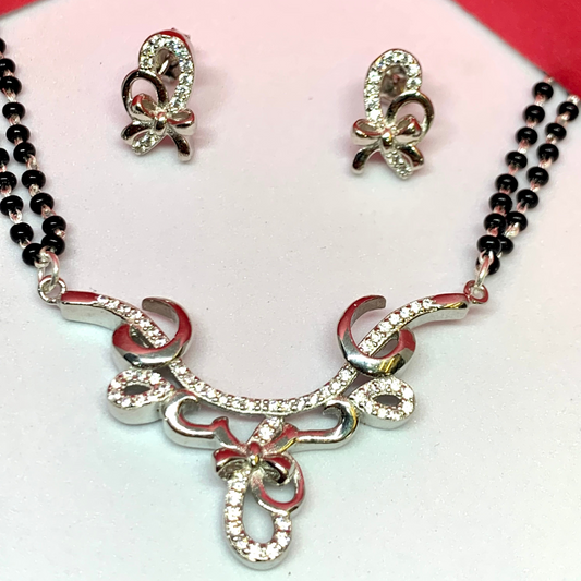Naira Jewels 925 Sterling Silver Mangalsutra {free TOPES}