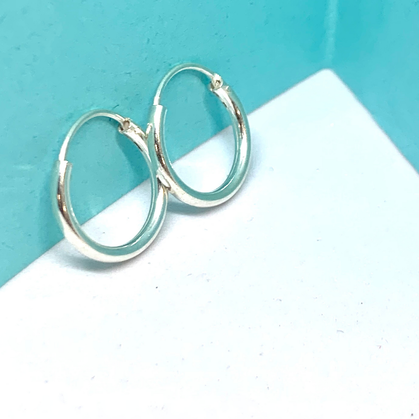 Pair Of Sterling Silver 925 Hoop