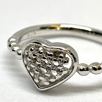 Glamour Heart Ring Gift For Women & Girl 925