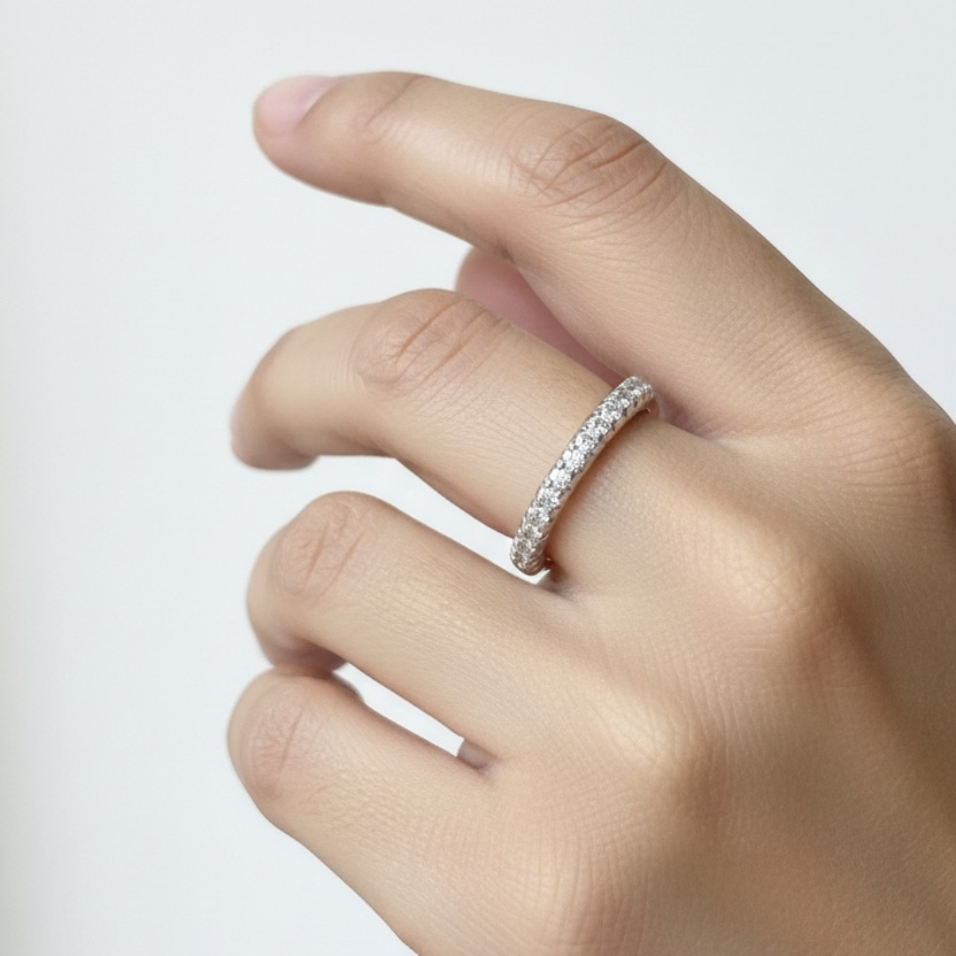 Silver Classic Couple Band