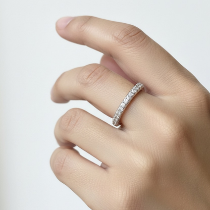Silver Classic Couple Band