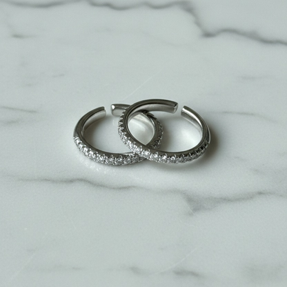 Silver Classic Couple Band