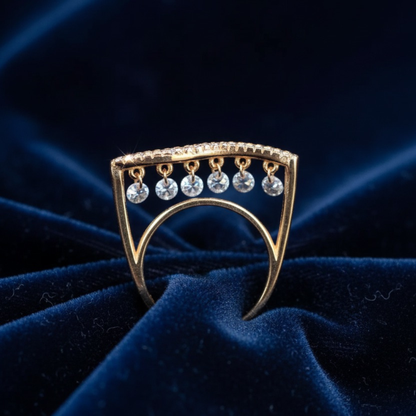 925 Zircon Rose Gold Ring