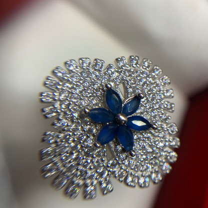 Blue Royalty Crystal Ring