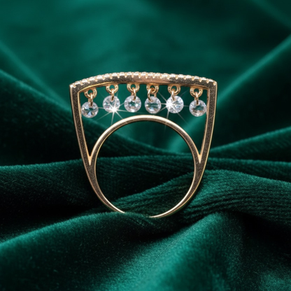 925 Zircon Rose Gold Ring