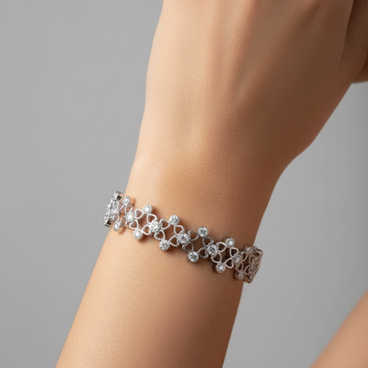925 Silver 2 In 1 Ring  + Bracelet