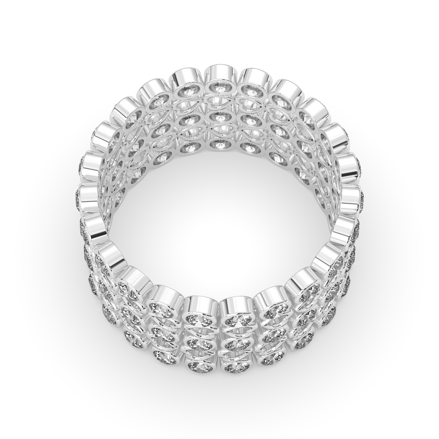925 Silver 2 In 1 Ring  + Bracelet {Free Size - Convertible}