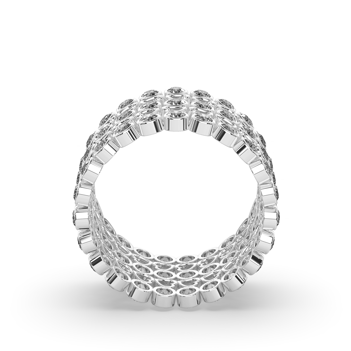 925 Silver 2 In 1 Ring  + Bracelet {Free Size - Convertible}