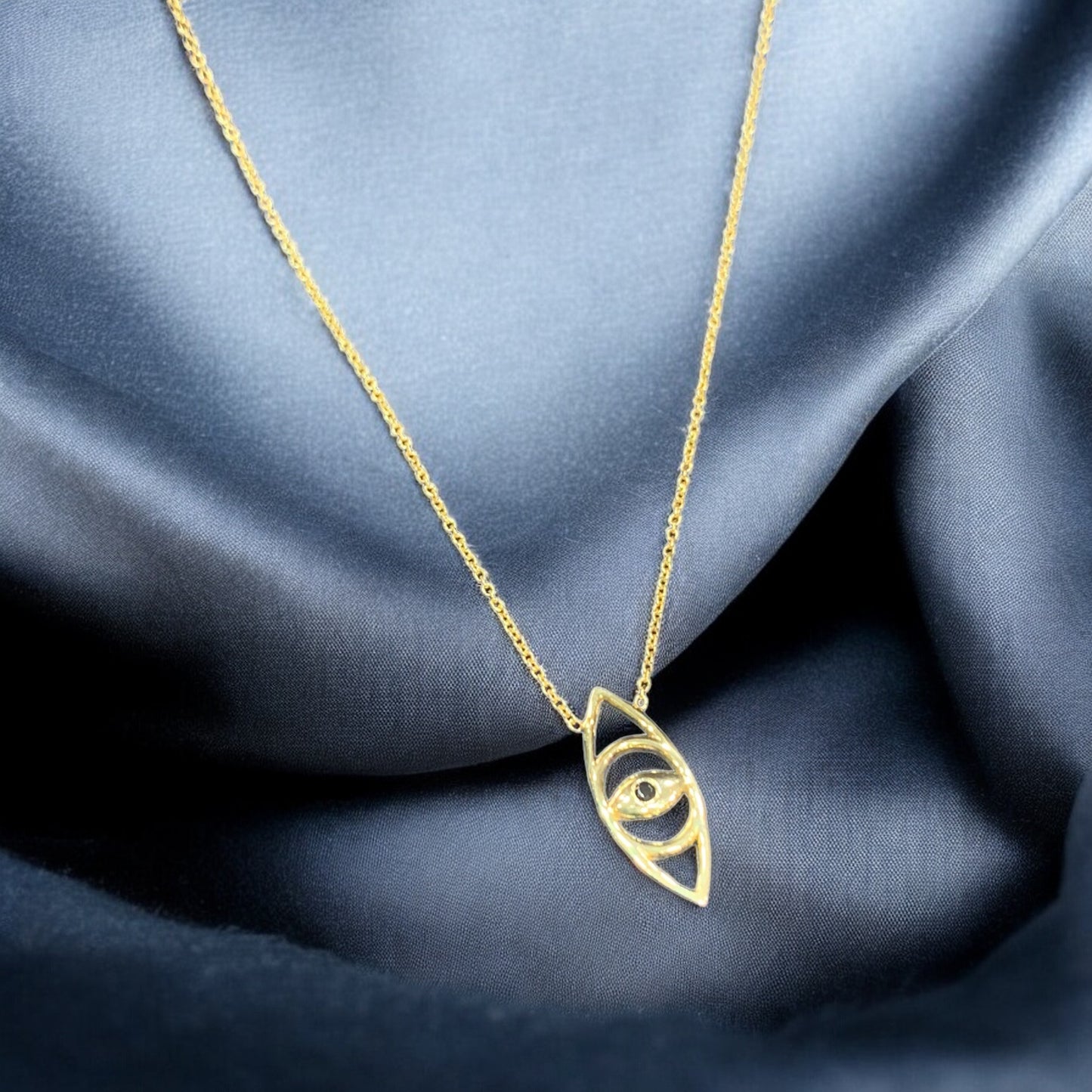 Evil Eye Necklace Gold