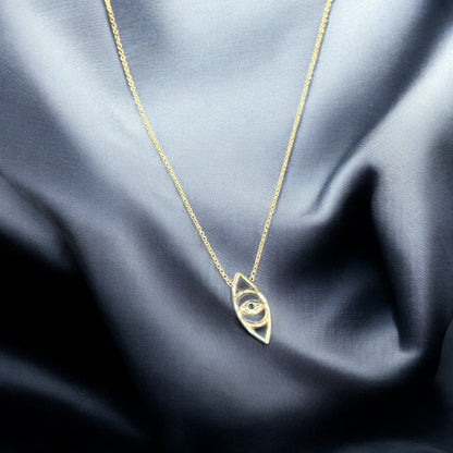 Evil Eye Necklace Gold