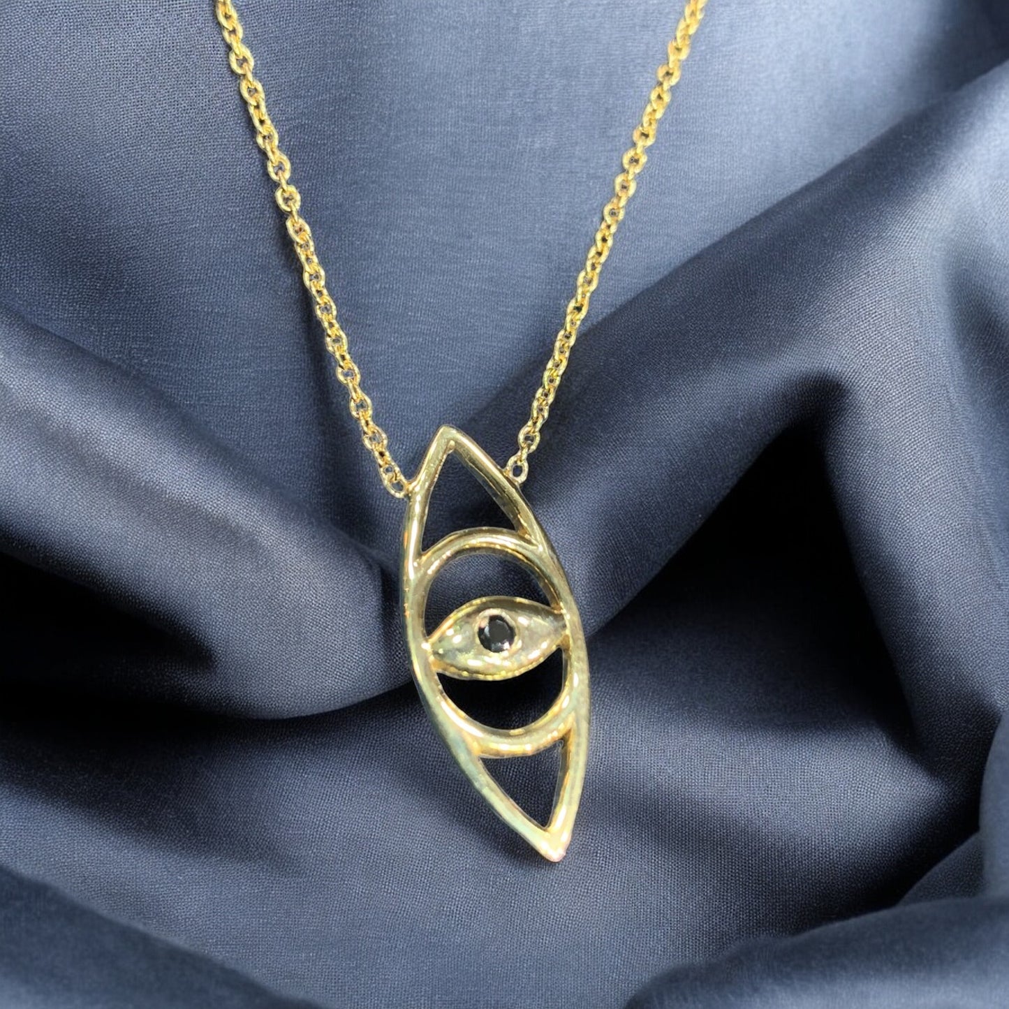 Evil Eye Necklace Gold