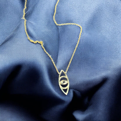 Evil Eye Necklace Gold