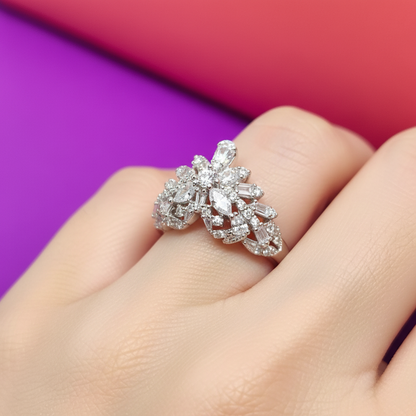 925 American Diamond Ring