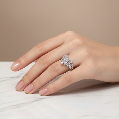 925 American Diamond Ring