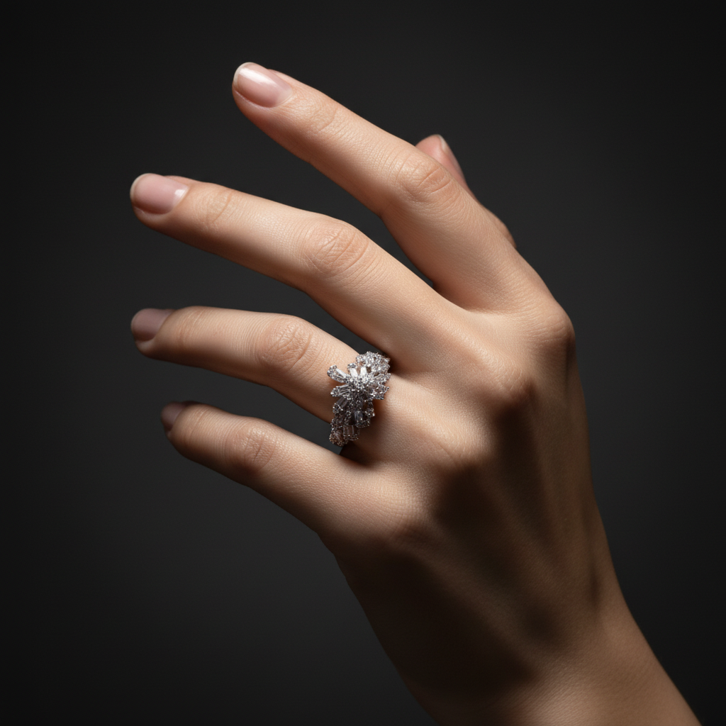 925 American Diamond Ring