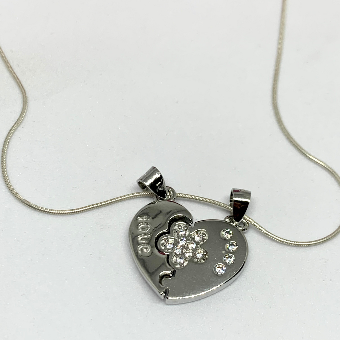 Broken Heart Couple Pendant {WITHOUT CHAIN}