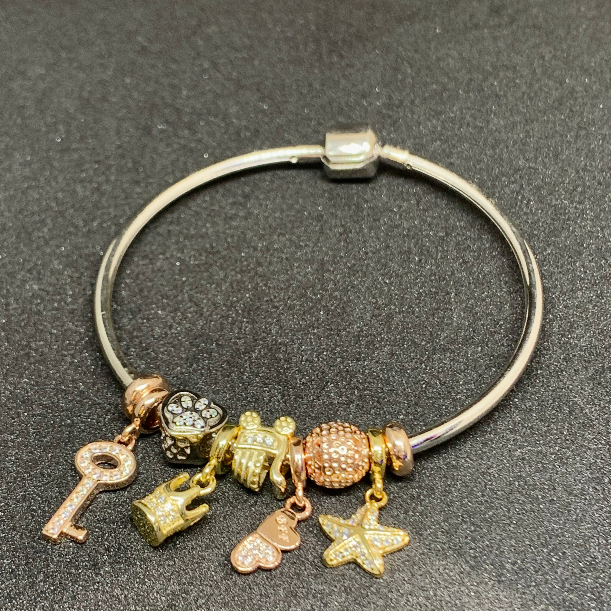 Pandora Moments Heart T-Bar Snake Chain Bracelet | Gold plated | Pandora HK